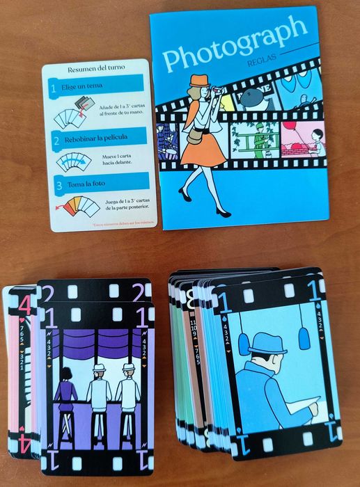 Jogo tabuleiro / cartas "Photograph" editora Japonesa Saashi & Saashi