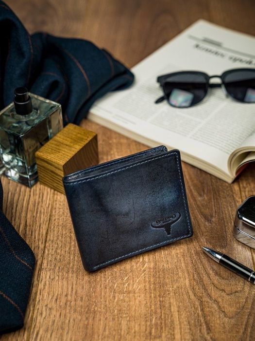 poręczny męski portfel buffalo wild skórzany rfid