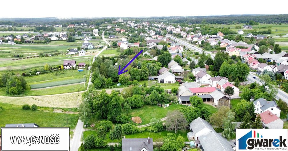 Prostokątna działka budowlana Przeginia w powiecie Krakowskim - Widok 4
