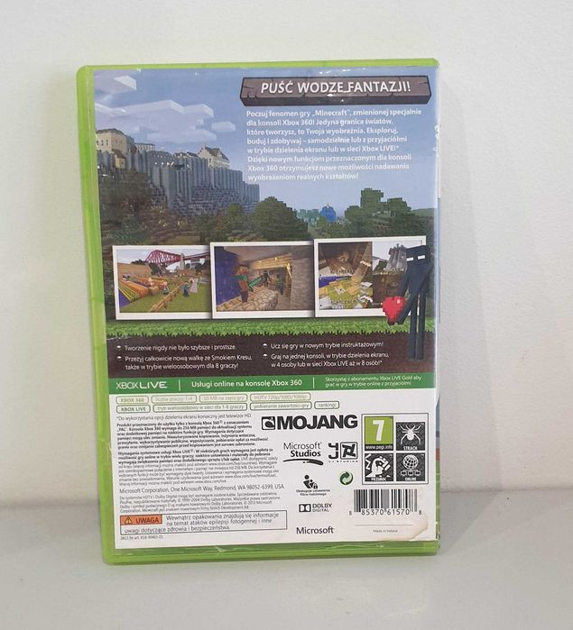 Gra Minecraft Xbox 360 wydanie PL gra po Ang