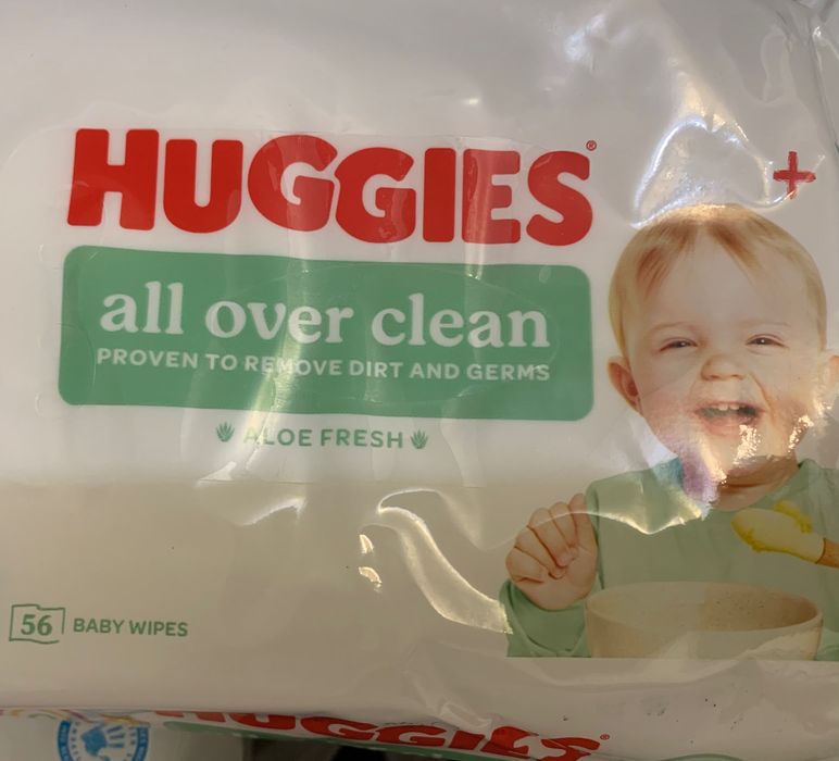 Дитячі вологі серветки "OverClean", 56 шт. Алое фреш