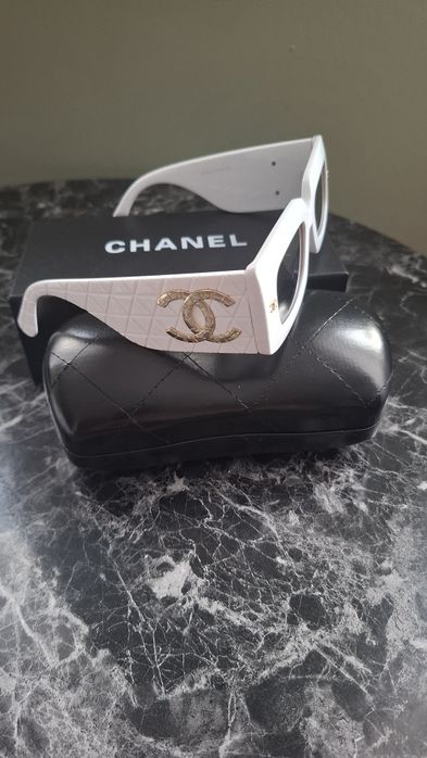 Okulary chanel białe