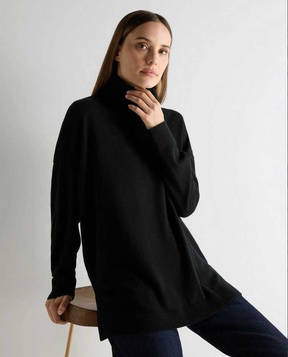 100% кашемир. шерсть. Оверсайз свитер Marks&Spencer р. S-M