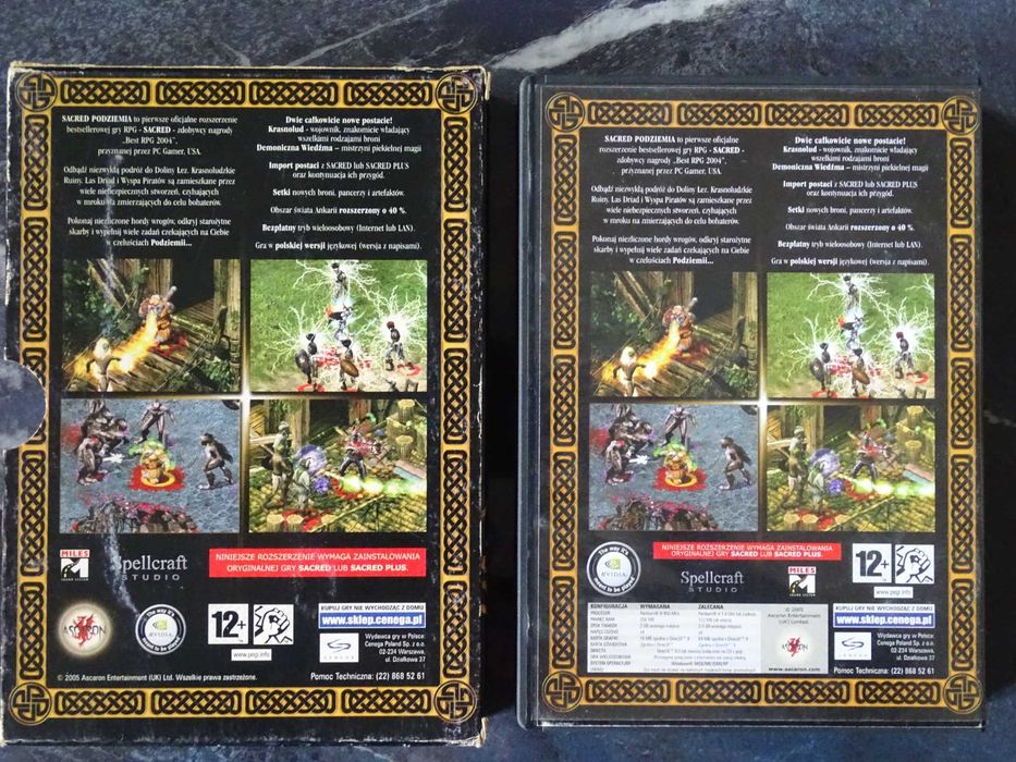 Gra PC: SACRED 1  Podziemia (dodatek) wydanie PL