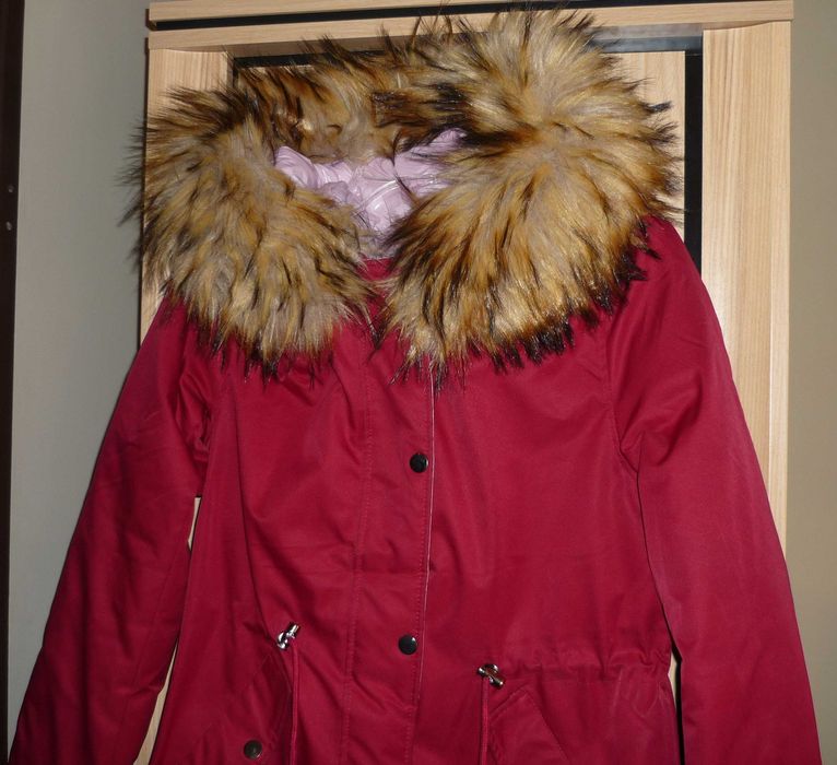 Kurtka zimowa parka roz. 38 M Kaptur Futerko