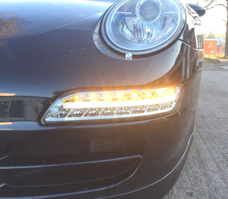 KIT CONJUNTO LUZ DIURNA + PISCA PORSCHE CARRERA 997