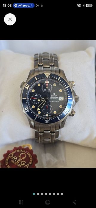 Omega Seamaster Chronograph Titanium ref. 2298.80.00