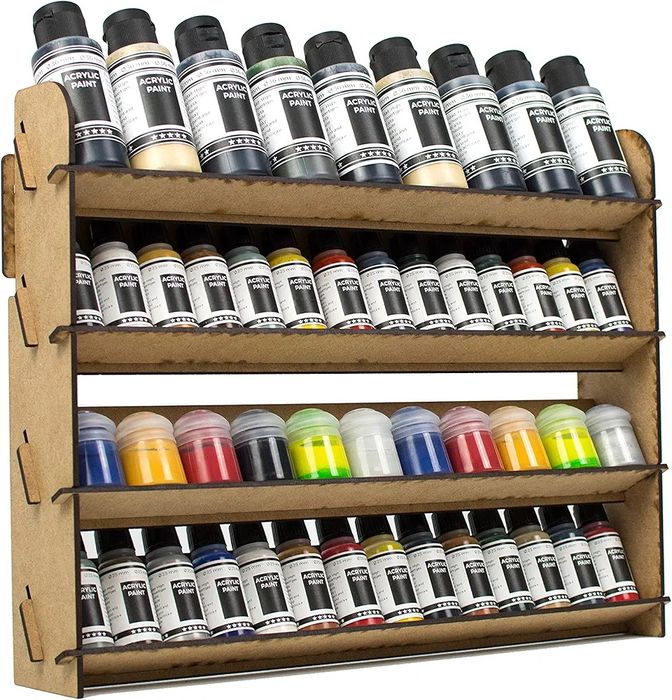 Stojak regał na farbki modelarskie