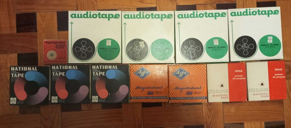 Bobinas de fita magnética Basf Agfa