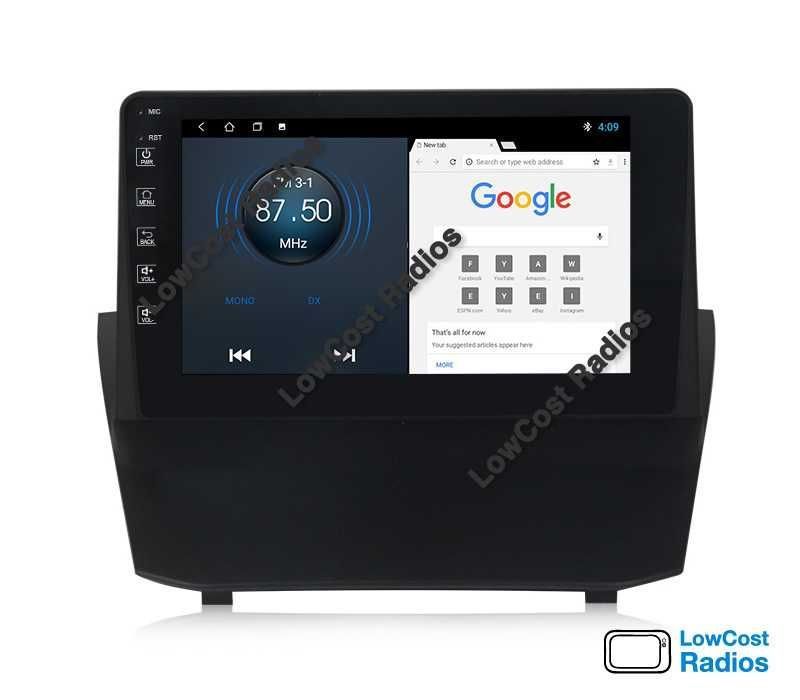 Auto Rádio 9' FORD FIESTA | GPS ANDROID Bluetooth USB APPS WIFI
