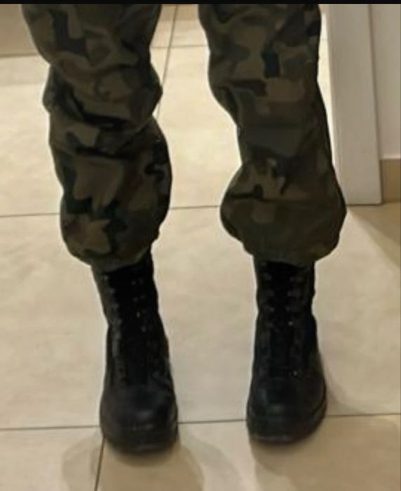 Czarne buty wojskowe / taktyczne Protektor roz. 36/37 | Do munduru, klasy wojskowej, ASG