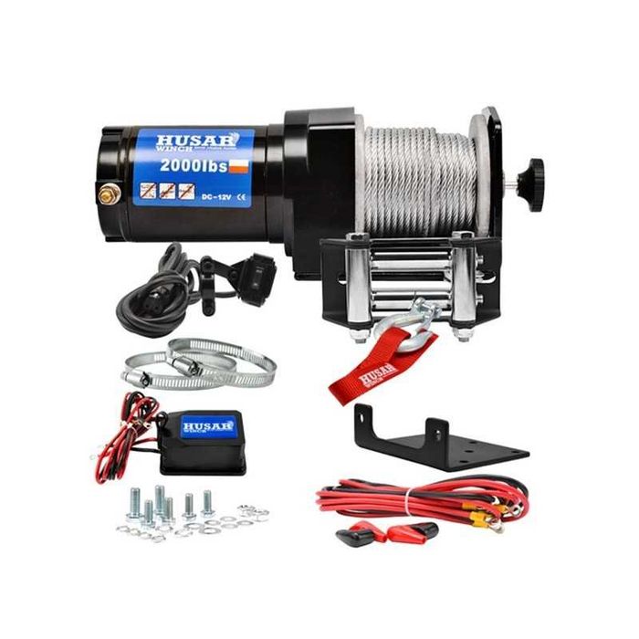 Wyciągarka off-road quad Husar Winch BST 2000 LBS z liną stalową 907 kg