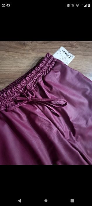 Deva spodnie szwedy eko skóra uni M L XL