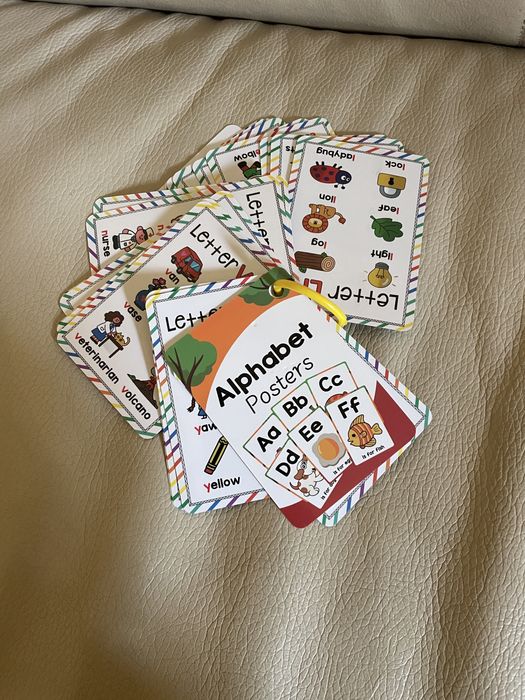 Karty alfabet angielski alphabet literki dla dzieci