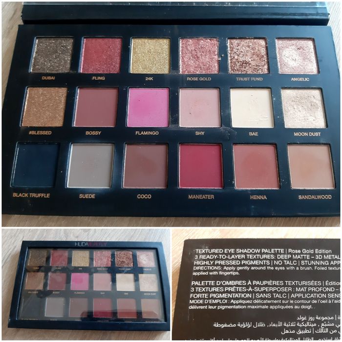 Huda Beauty Rose Gold Edition paleta 18 cieni do powiek