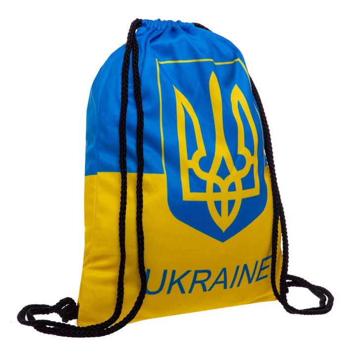Рюкзак-мішок SP-Sport UKRAINE GA-4433-UKR (жовтий-блакитний)