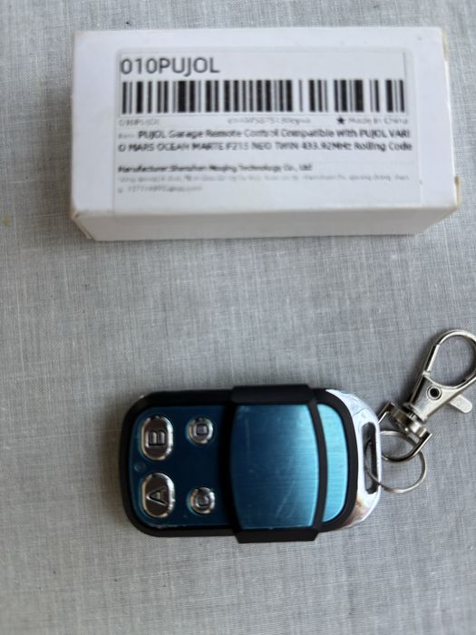 Comando de Garagem compativel com PUJOL 433.92 MHz