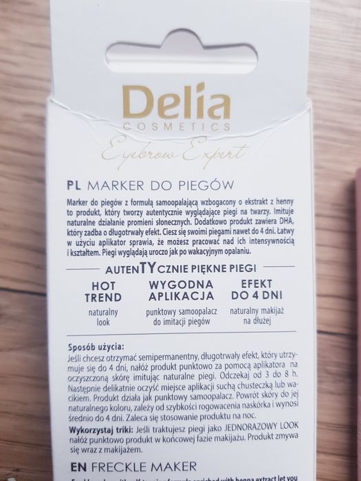 Nowy marker do Piegów marki Delia 4ml