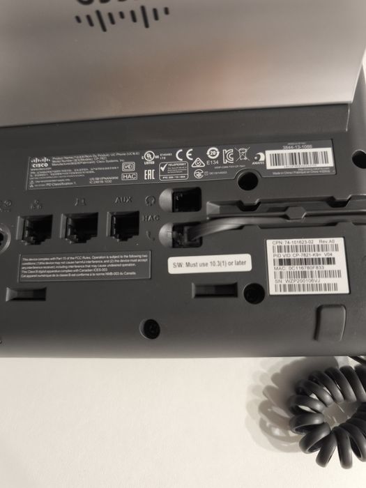 Проводной IP-телефон Cisco UC Phone 7821