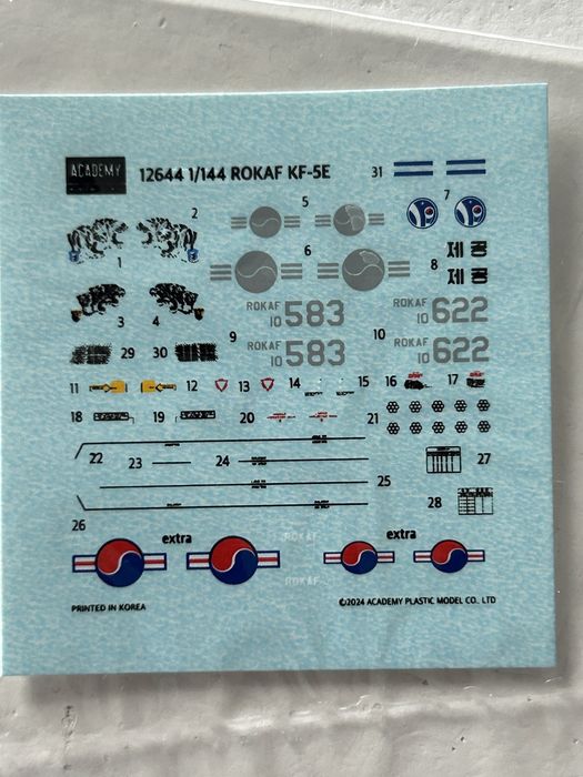 Samolot Rokaf KF-5E model do sklejenia Academy 12644