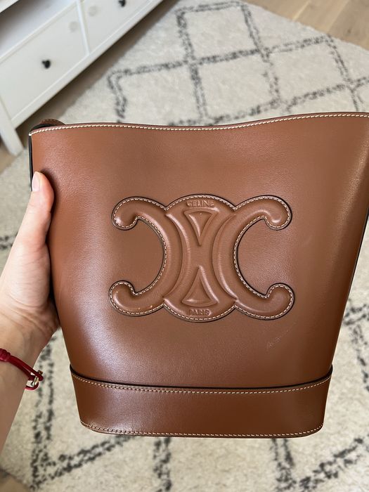 Celine bucket сумка tan