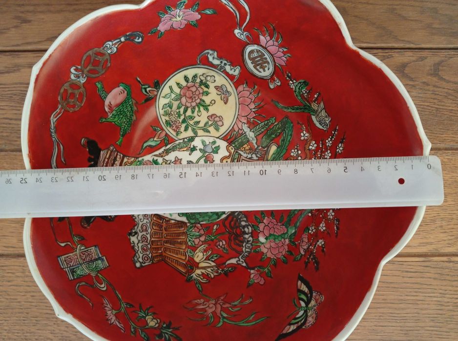 Duza chinska zabytkowa porcelanowa misa