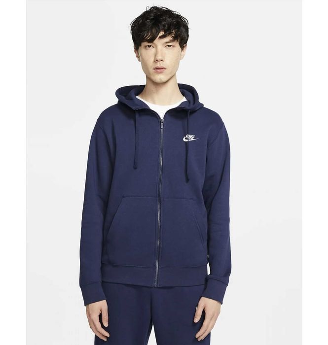Оригінал Nike Sportswear Club Fleece Blue Толстовка найк худі худи С S