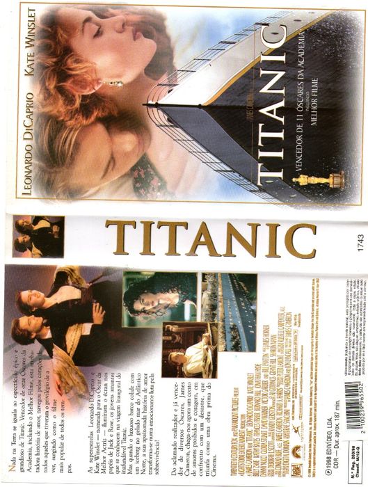 Filme em VHS - Titanic