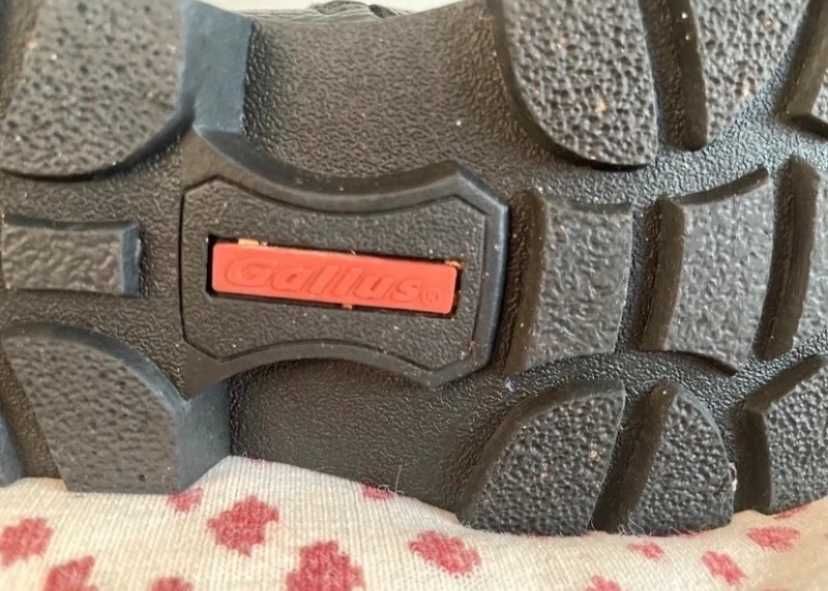 Męskie skórzane kozaki Gallus – wełna owcza – rozmiar 40