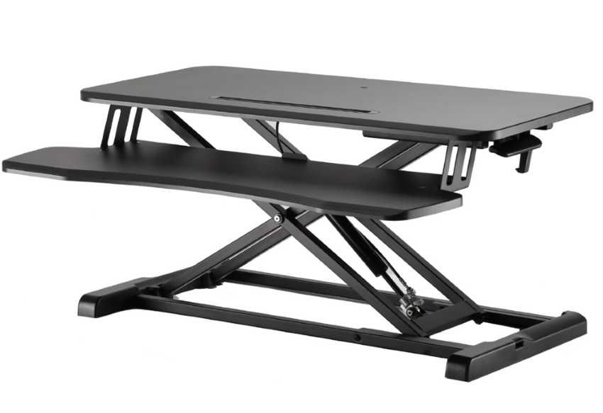 Suporte de Mesa com Base e Elevação (Preto) - EWENT
