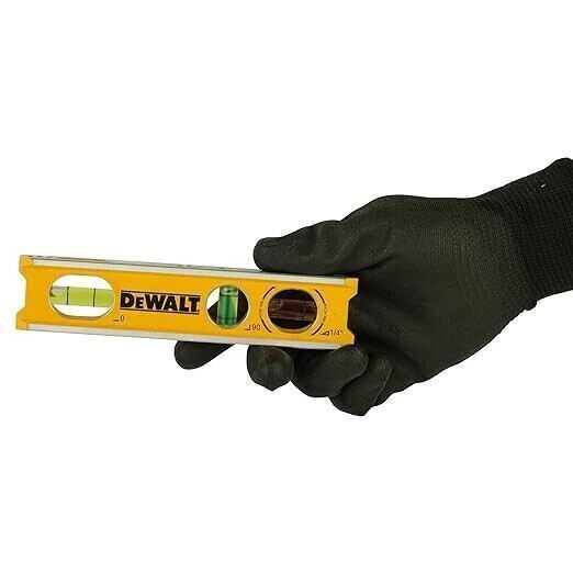 DeWALT DWHT42525-0 Рівень з алюмінію 165 мм з 3 капсулами і магнітами