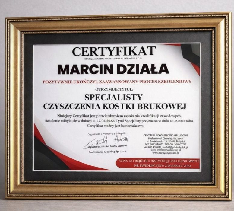 Profesjonalne  mycie kostki brukowej elewacji:  Puck Władysławowo i okolice