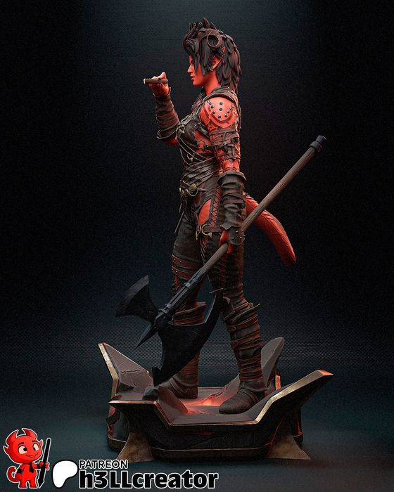 Karlach (Baldur's Gate 3)od h3ll creator - figurka druk 3d z żywicy