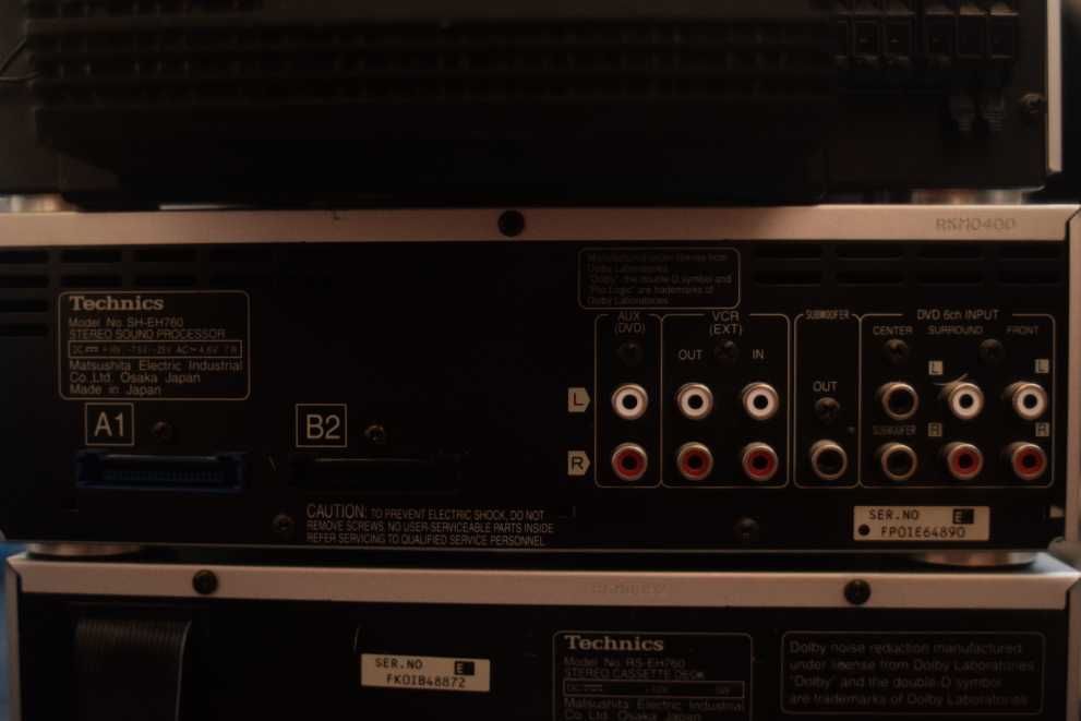 Aparelhagem Technics 4 Decks Amplificador Radio Cassetes Cd's Home Cinema 5.1