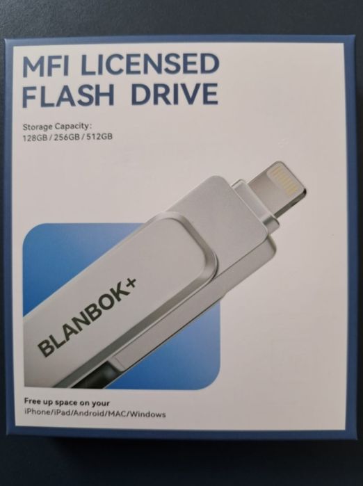 BLANBOOK+  128gb  pendrive  flash drive dla Android  Apple Widnows ,Nowy zapakowany