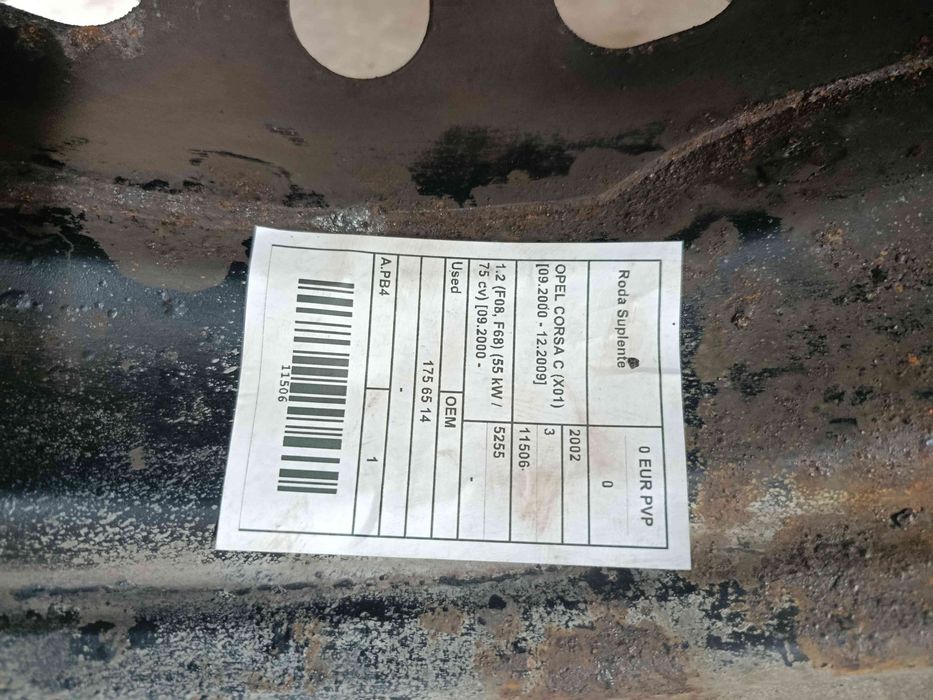 Pneu suplente OPEL Corsa C