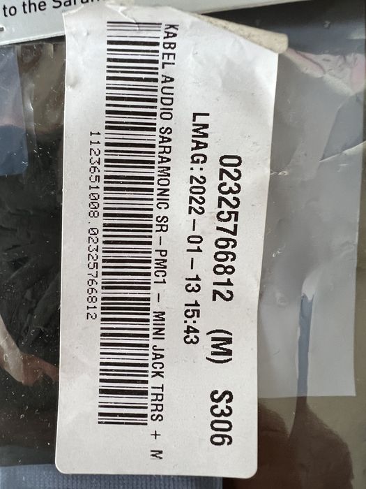 Saramonic SR-PMC 1  Kabel podłącz profesjony mikrofon do Iphone/ ipada