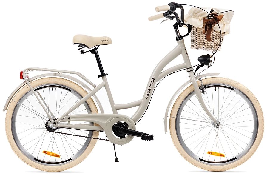 Rower miejski młodzieżowy Goetze Style 24/3b-Piaskowy-Polirattanowy ja