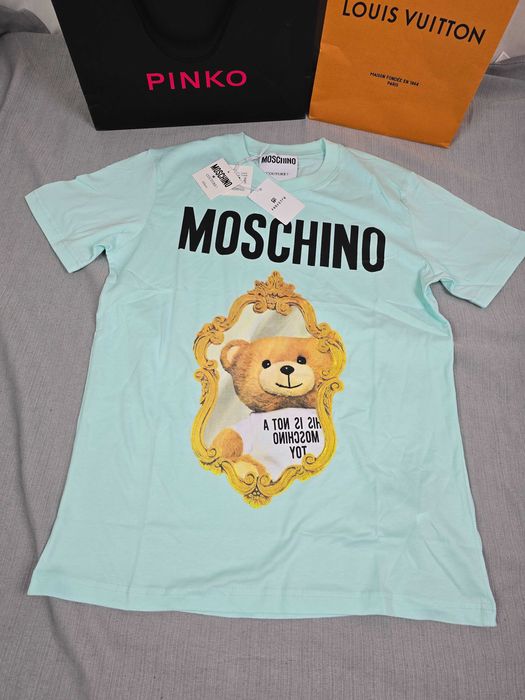 Koszulka męska tshirt Moschino kolory krótki rękaw premium M-XXXL