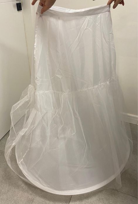 Suknia ślubna na kole litera A plus size 44 46