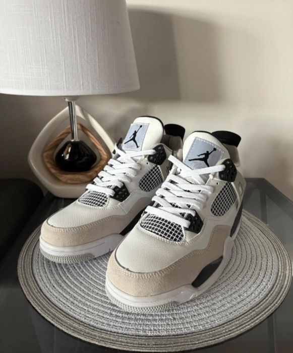 Air jordan 4 retro biale meskie sneakers nowe oryginalne buty