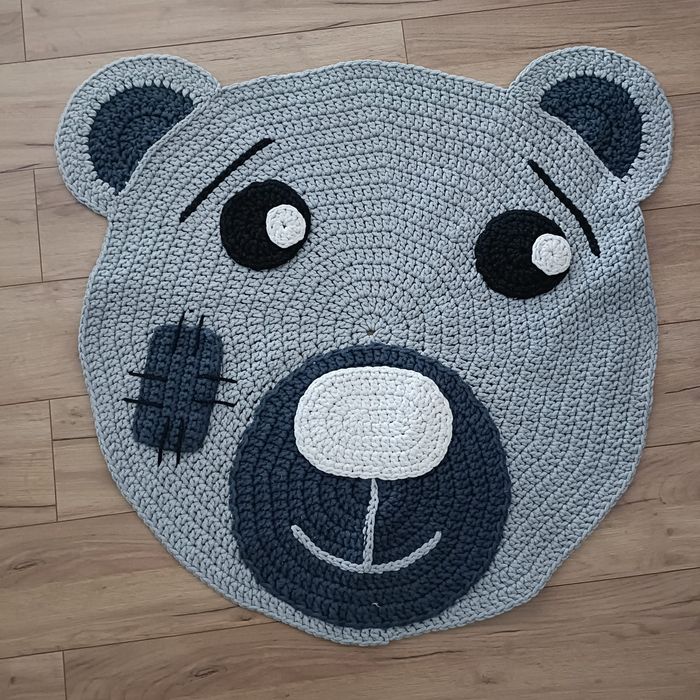 Dywaniki Miś,  Ręczna robota na szydełku