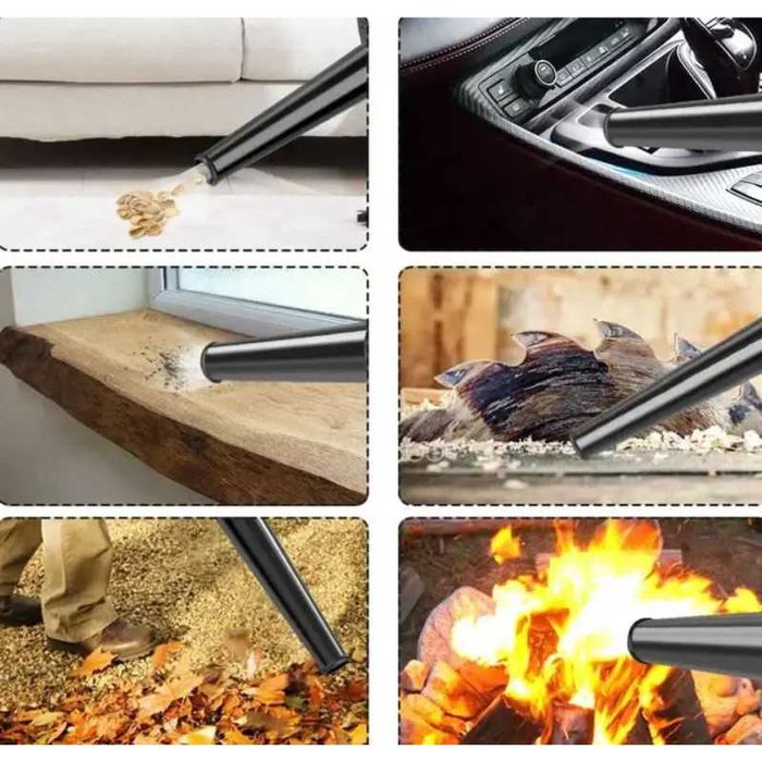 Воздуходувка 2 в 1 беспроводная электрическая для листьев, пылесборник