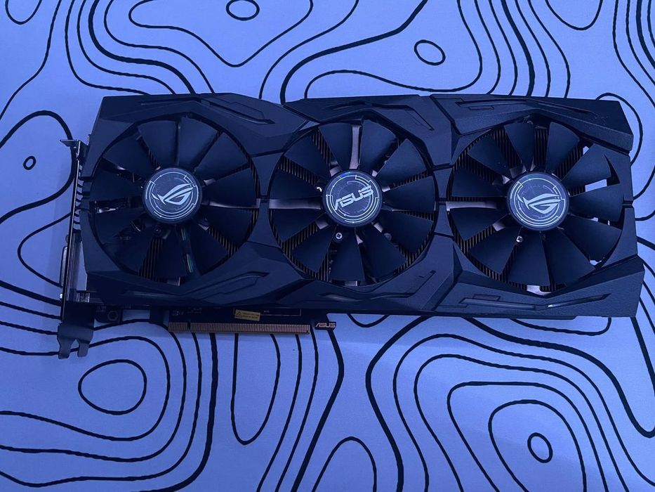 Відеокарта ASUS RX 580 Strix TOP AREZ 8gb