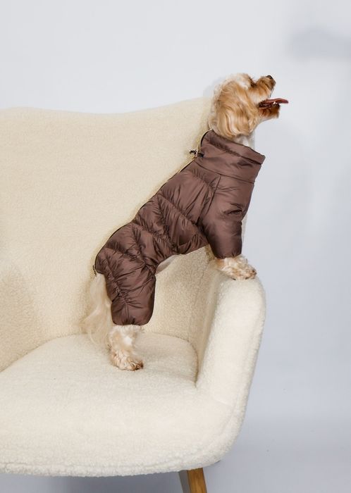 Зимовий комбінезон для собак одяг костюм на флісі