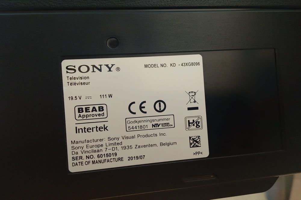 Telewizor Sony KD-43XG8096 43” 4k Android TV