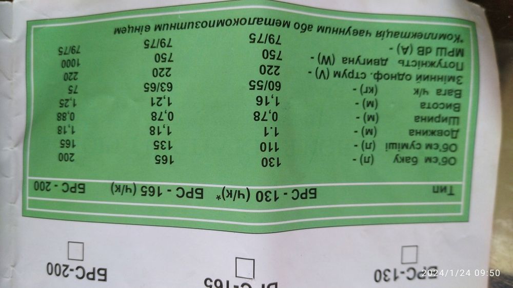 Бетонозмішувач 165л