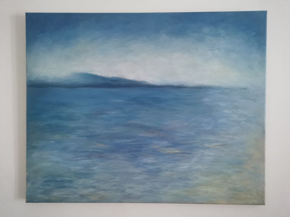 Pintura paisagem do Mar