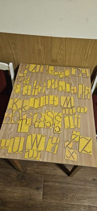 Montesorii - Nauczanie domowe - Alfabet dla dzieci | Zestaw literek do