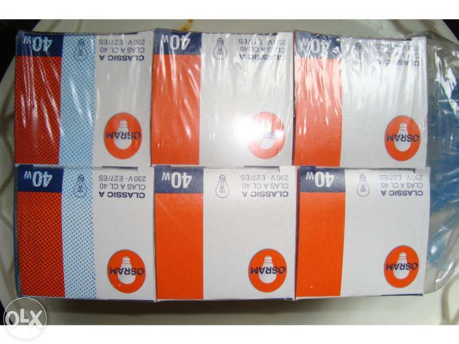 Lâmpadas osram 40w novas
